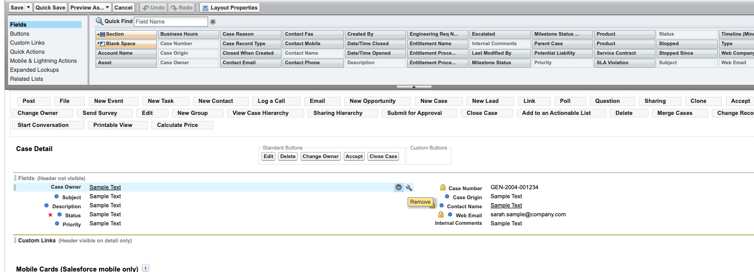 Salesforce Page Layout 3